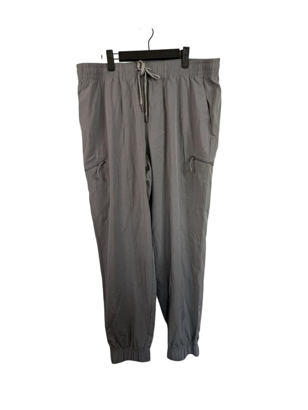 Avalanche Gray Elastic Waist Jogger Pants With Drawstring Size Large